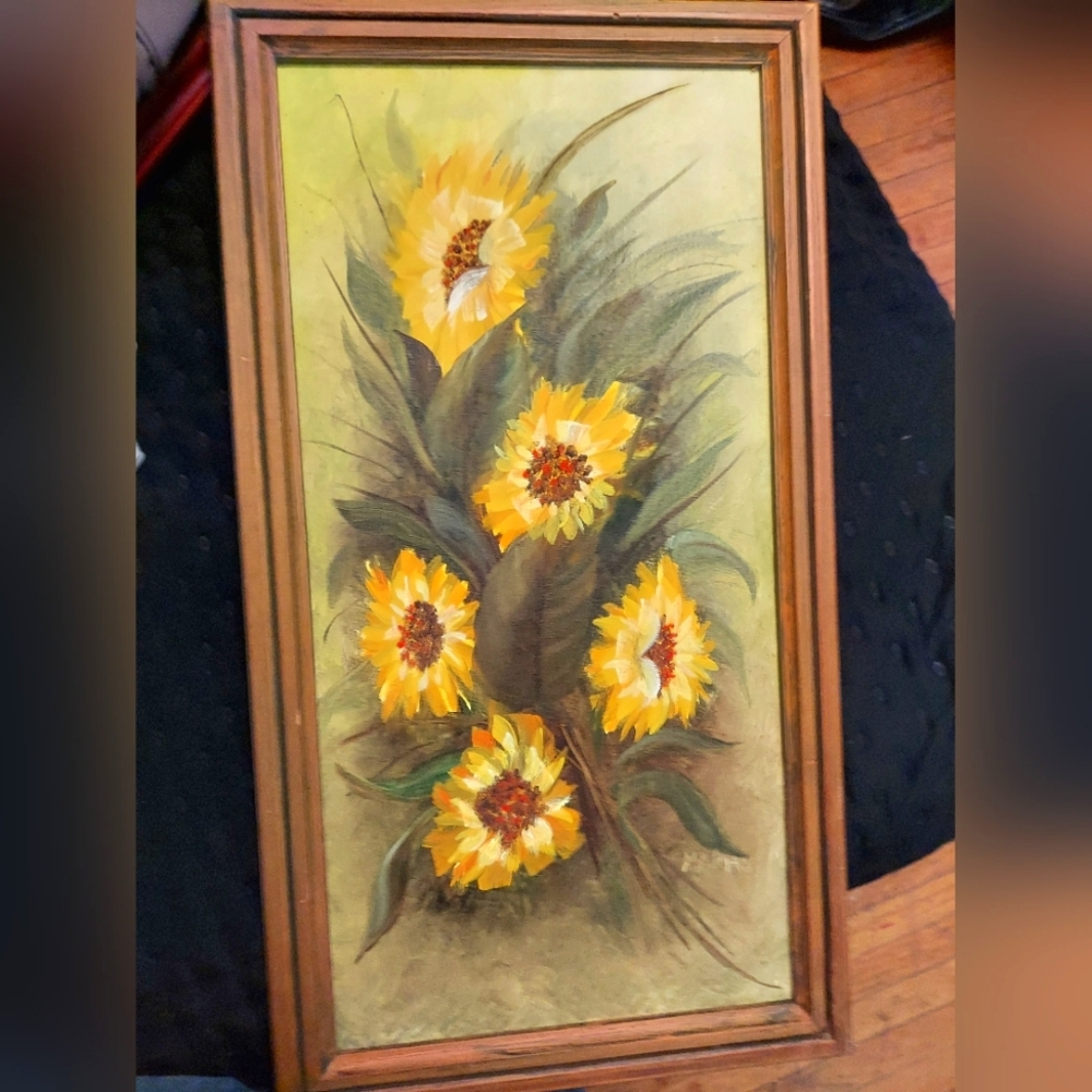 Beautiful flower hand-painted artwork